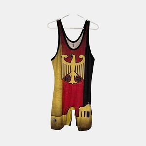 Cliff Keen Athletic Germany Wrestling Singlet Mens Size Large Made in USA